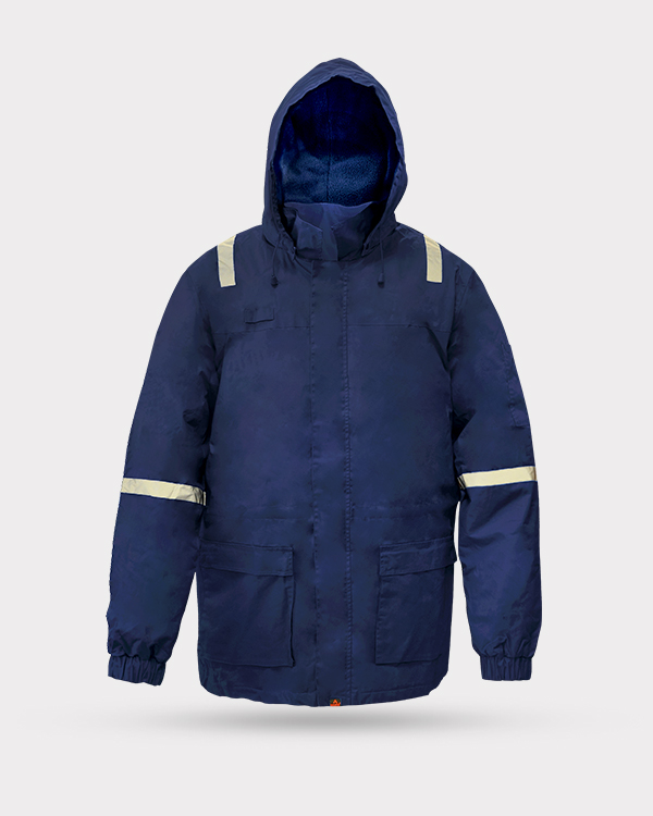 Cotton Winter Jacket - Made of 100% Cotton and Fleece Lined